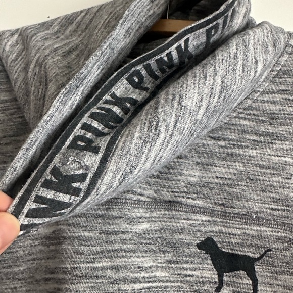 PINK Branded Gray Cowl Neck Sweater - Picture 2 of 5